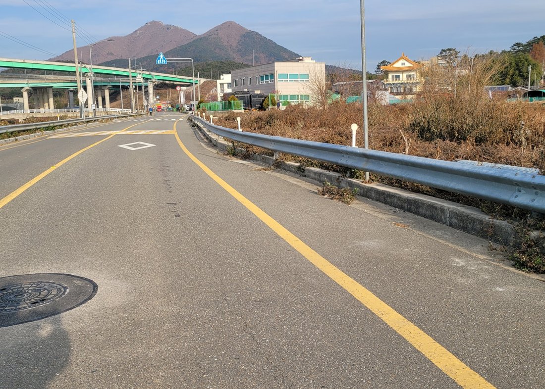 부산 기장 구간 시공 전 방호울타리